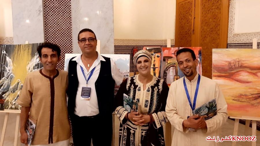 الفنان العكي منير قزموز يشارك في “الملتقى الثقافي الدولي للفن التشكيلي في مراكش”